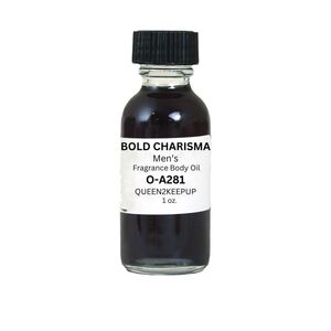 Bold Charisma Men's Body Oil All Natural Spicy Warm Captivating Scent 1 oz